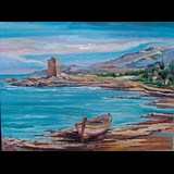 Giuseppe Forte Olio su tela, Paesaggi Siciliani (CodWeb:TS011)